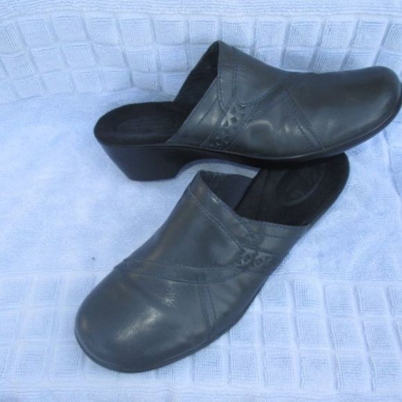 Clark's Bendables Mule Leather shoes 11M - Picture 2 of 10